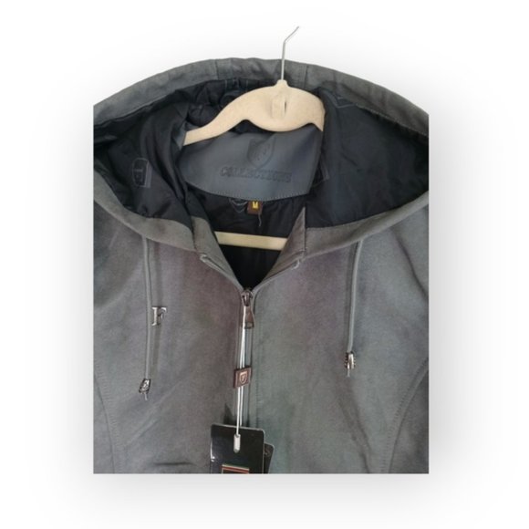 F collection Italian men jacket with hood medium nwt - Picture 4 of 8